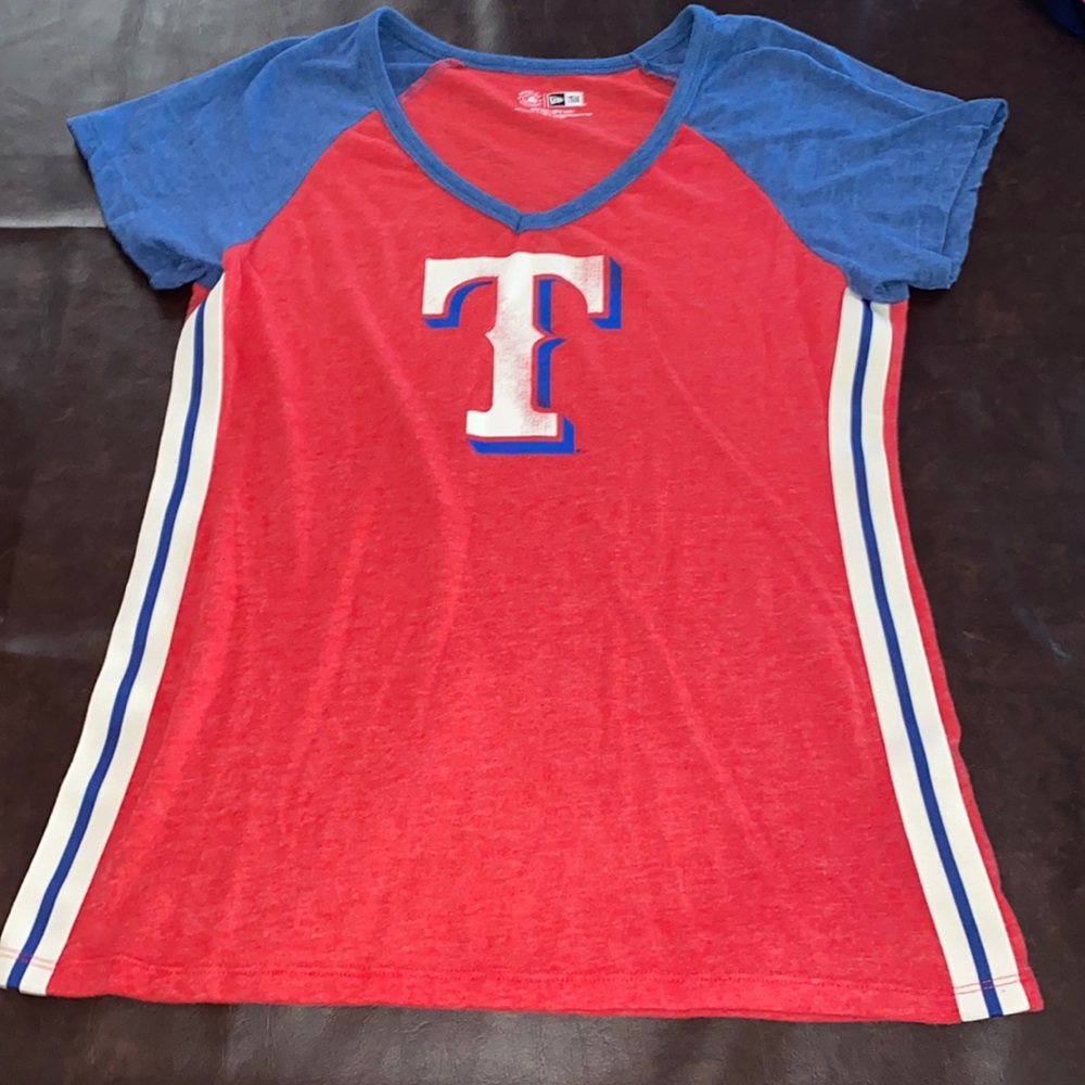 New Era Texas Rangers Tee Shirt Size Large